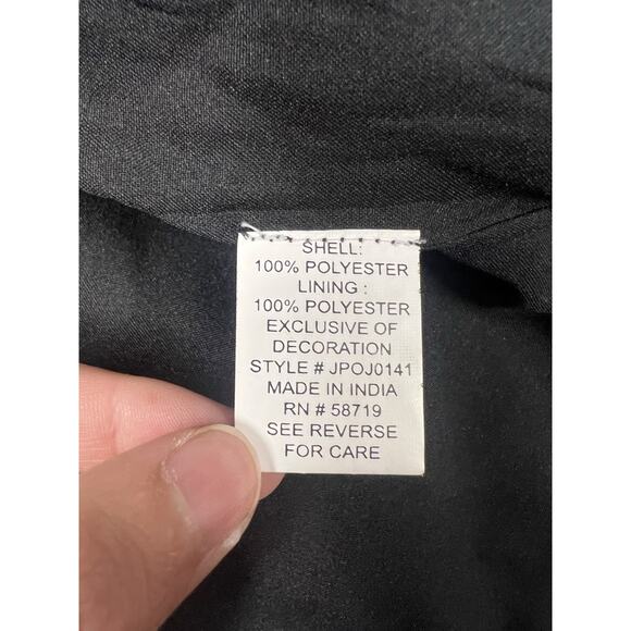 Choices Womens Size Large Button Up Jacket Artsy Patchwork Texture Long Sleeve - Picture 9 of 10